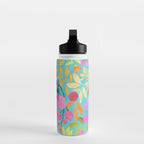 Exotic Fruit Garden Tropical Summer Foliage And Fruit Turquoise Water Bottle Gallery Image 3