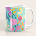 Exotic Fruit Garden Tropical Summer Foliage And Fruit Turquoise Coffee Mug Gallery Image 1