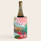 Colorful Jungle Cheetah Print Wine Chiller Gallery Image 3