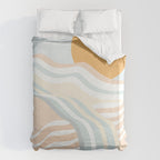 Retro Rainbow Summer Waves Duvet Cover Gallery Image 6