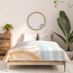 Retro Rainbow Summer Waves Comforter Gallery Image 3