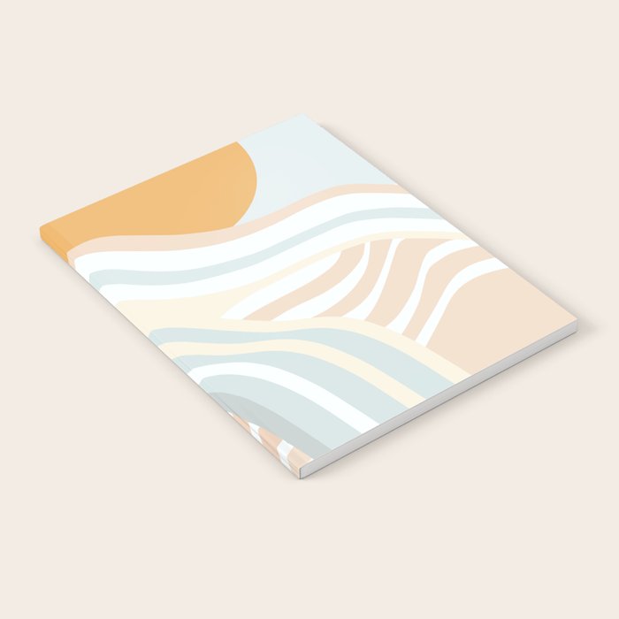 Retro Rainbow Summer Waves Notebook Gallery Image 2