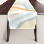 Retro Rainbow Summer Waves Table Runner Gallery Image 1