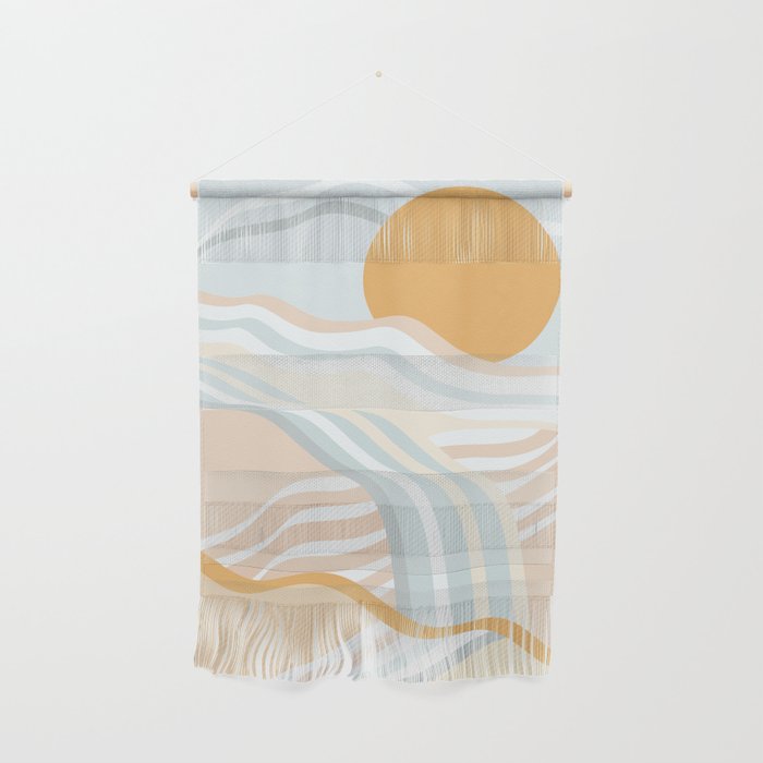 Retro Rainbow Summer Waves Wall Hanging Gallery Image 1