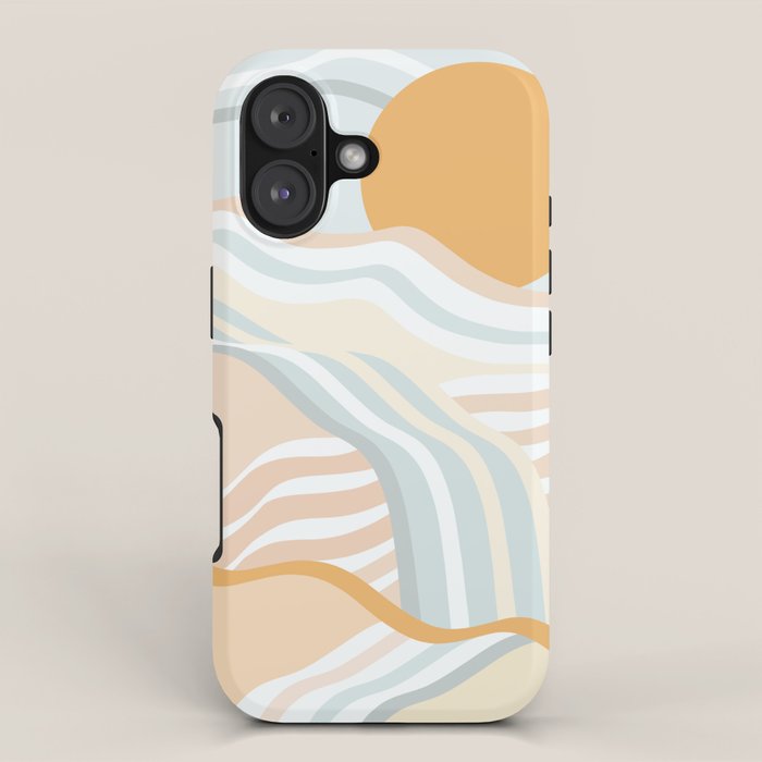 Retro Rainbow Summer Waves iPhone Case Gallery Image 1