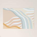 Retro Rainbow Summer Waves Welcome Mat Gallery Image 1