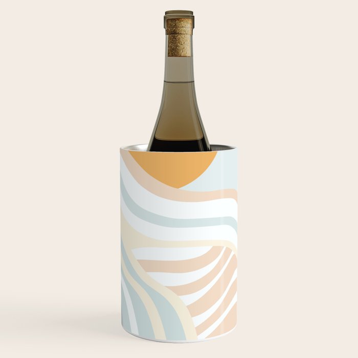 Retro Rainbow Summer Waves Wine Chiller Gallery Image 3