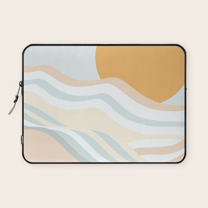 Retro Rainbow Summer Waves Laptop Sleeve Gallery Image 1