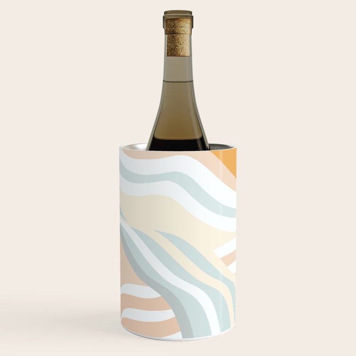 Retro Rainbow Summer Waves Wine Chiller Gallery Image 1