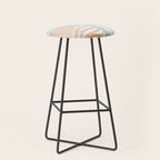 Retro Rainbow Summer Waves Stool Gallery Image 1