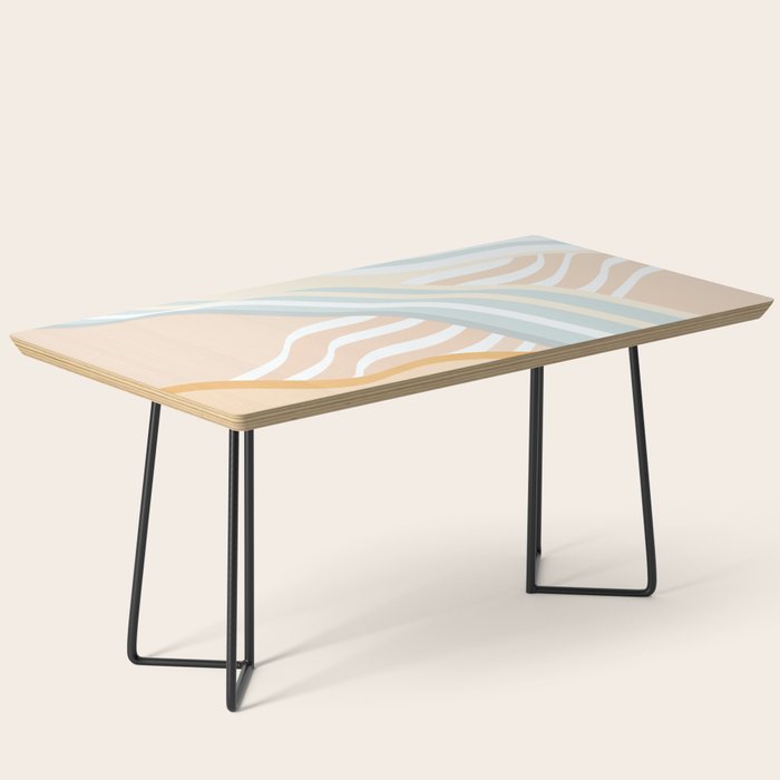 Retro Rainbow Summer Waves Coffee Table Gallery Image 1