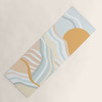 Retro Rainbow Summer Waves Yoga Mat Gallery Image 1
