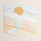 Retro Rainbow Summer Waves Wrapping Paper Gallery Image 3