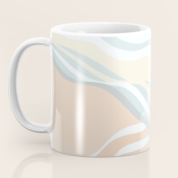 Retro Rainbow Summer Waves Coffee Mug Gallery Image 3