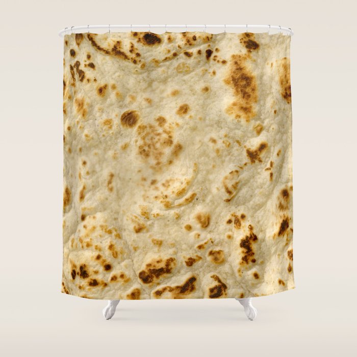 Burritos, Giant Tortilla Shower Curtain Gallery Image 1