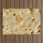 Burritos, Giant Tortilla Outdoor Rug Gallery Image 1