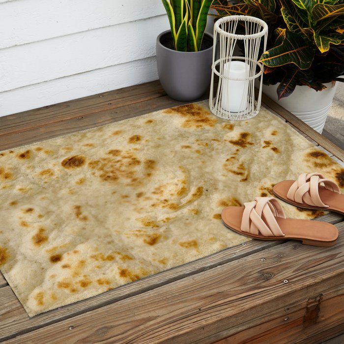 Burritos, Giant Tortilla Outdoor Rug Gallery Image 2