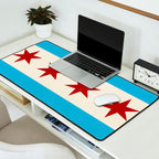 Chicago Flag II Desk Mat Gallery Image 2