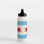 Chicago Flag II Water Bottle Gallery Image 3