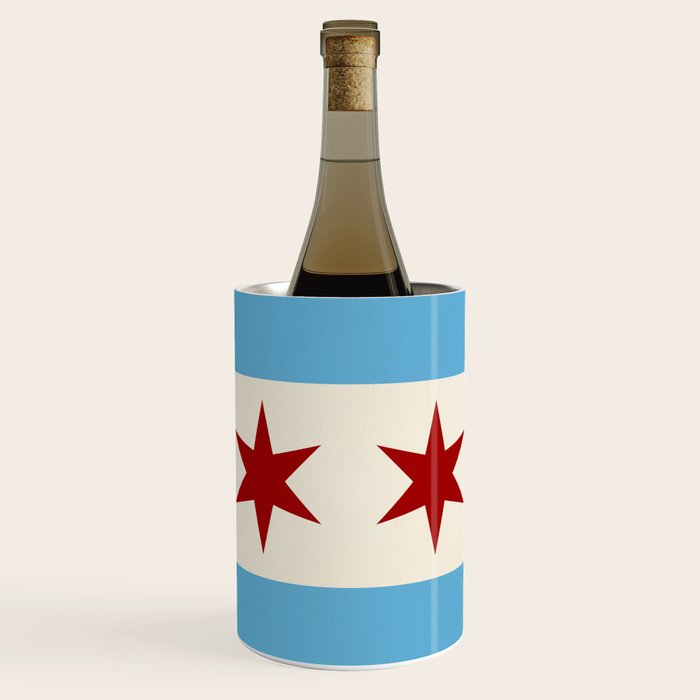 Chicago Flag II Wine Chiller Gallery Image 1
