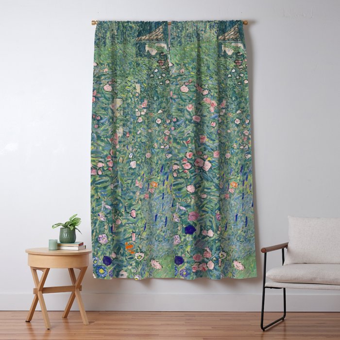 Gustav Klimt - Italian Garden Landscape Window Curtain Gallery Image 5