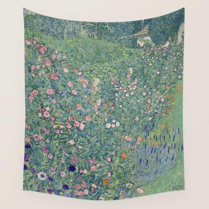 Gustav Klimt - Italian Garden Landscape Wall Tapestry Gallery Image 4