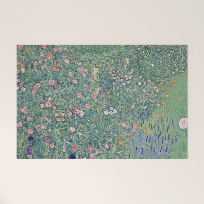 Gustav Klimt - Italian Garden Landscape Welcome Mat Gallery Image 1