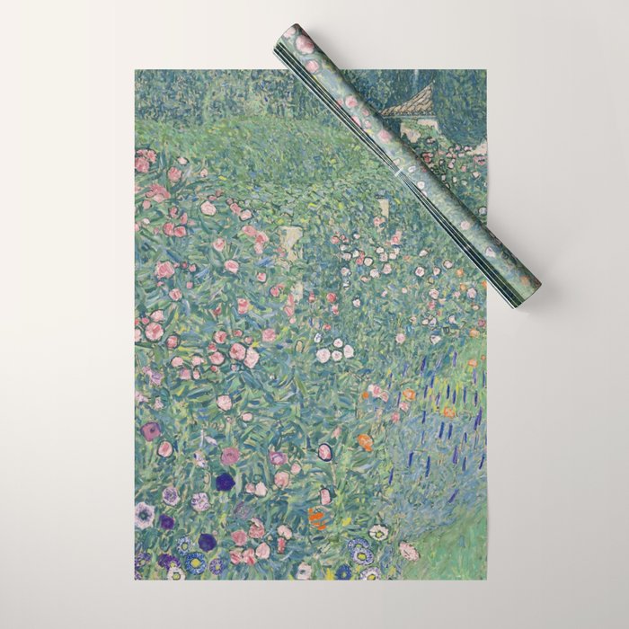 Gustav Klimt - Italian Garden Landscape Wrapping Paper Gallery Image 1