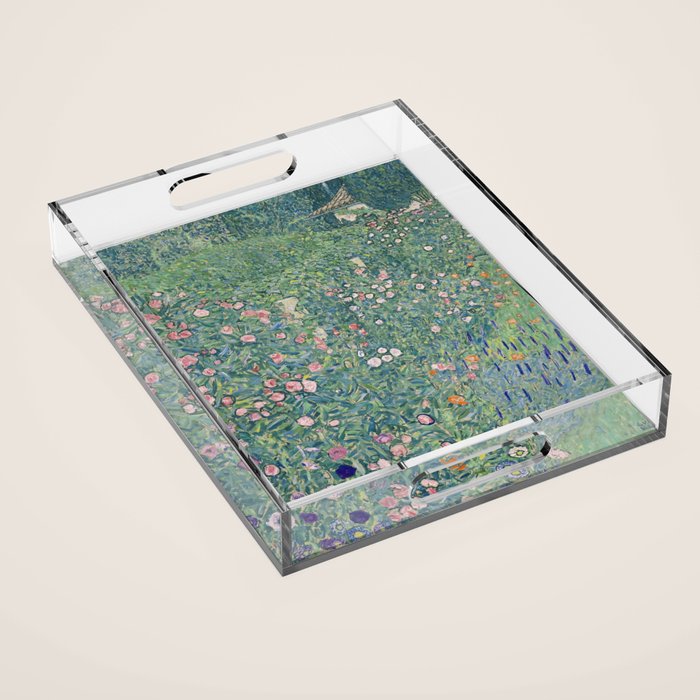 Gustav Klimt - Italian Garden Landscape Acrylic Tray Gallery Image 1