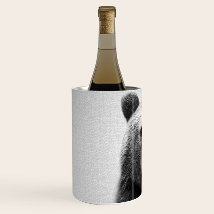 Bear - Black & White Wine Chiller Gallery Image 2
