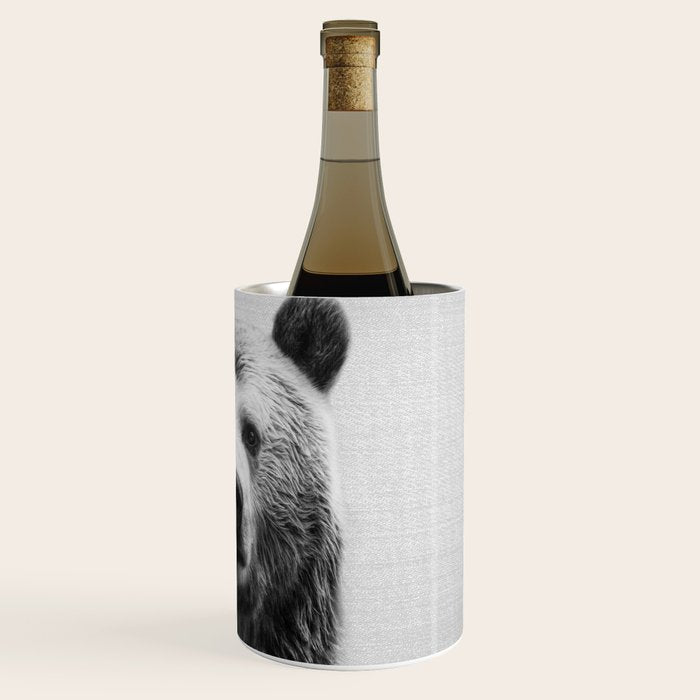 Bear - Black & White Wine Chiller Gallery Image 3