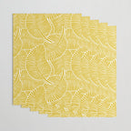 Zebra Palm Hawaiian Tropical  -Sulfur Yellow Wrapping Paper Gallery Image 3