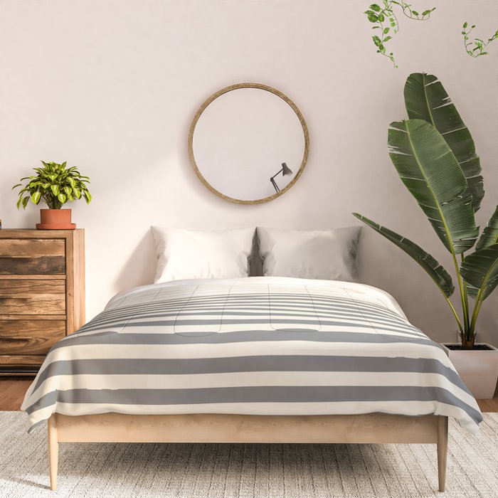 Linear Harmony - Pastel Brush Line  Comforter Gallery Image 3