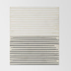 Linear Harmony - Pastel Brush Line  Throw Blanket Gallery Image 2