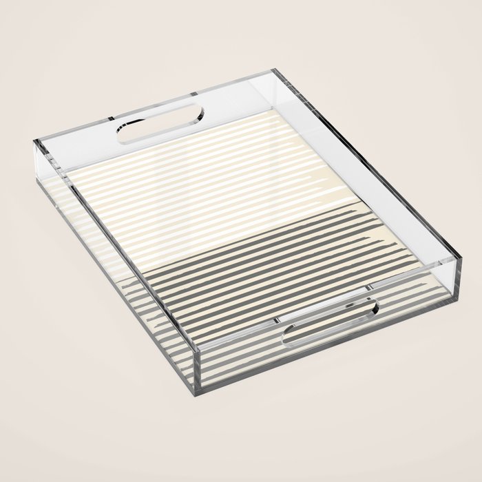 Linear Harmony - Pastel Brush Line  Acrylic Tray Gallery Image 1