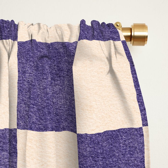 CHECKER - 001 - Lavender Window Curtain Gallery Image 2