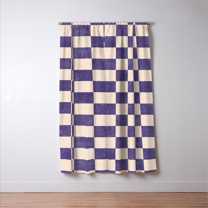 CHECKER - 001 - Lavender Window Curtain Gallery Image 3