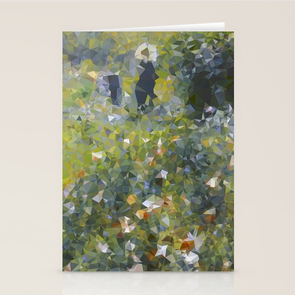 Monet Garden Low Poly Nature Art Stationery Card Gallery Image 2