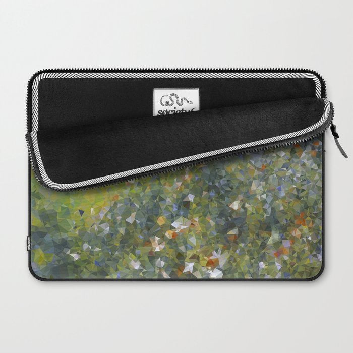 Monet Garden Low Poly Nature Art Laptop Sleeve Gallery Image 2