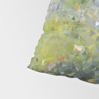 Monet Garden Low Poly Nature Art Pillow Sham Gallery Image 4