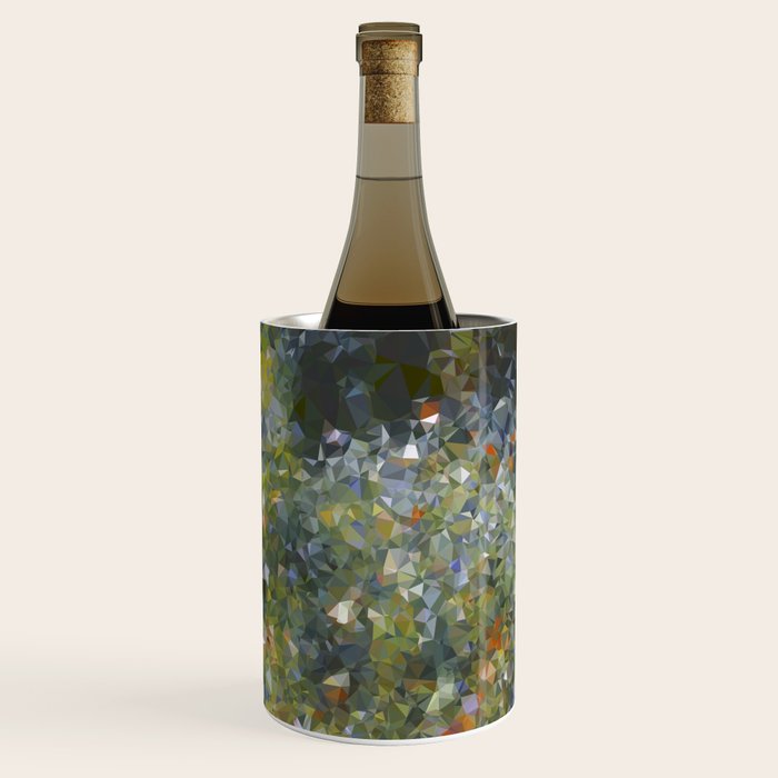 Monet Garden Low Poly Nature Art Wine Chiller Gallery Image 3