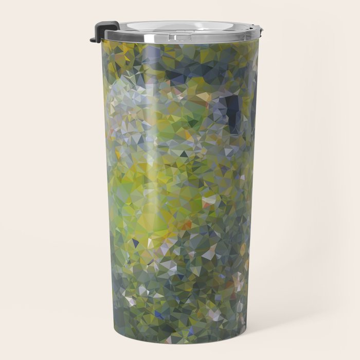 Monet Garden Low Poly Nature Art Travel Mug Gallery Image 3