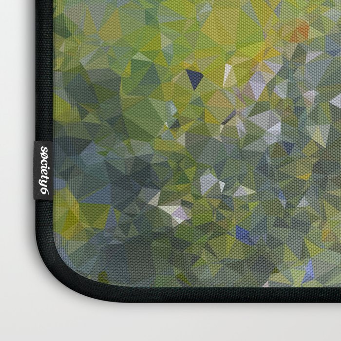 Monet Garden Low Poly Nature Art Laptop Sleeve Gallery Image 3