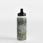 Monet Garden Low Poly Nature Art Water Bottle Gallery Image 2