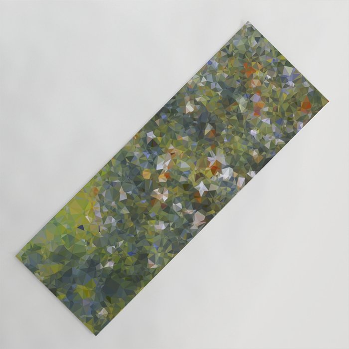 Monet Garden Low Poly Nature Art Yoga Mat Gallery Image 1