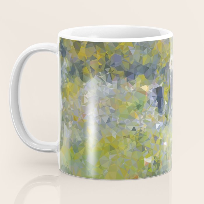 Monet Garden Low Poly Nature Art Coffee Mug Gallery Image 3