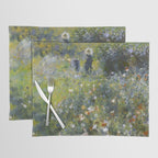 Monet Garden Low Poly Nature Art Placemat Gallery Image 1