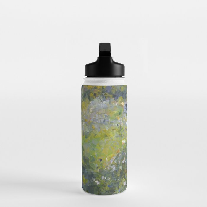 Monet Garden Low Poly Nature Art Water Bottle Gallery Image 3