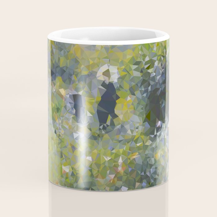 Monet Garden Low Poly Nature Art Coffee Mug Gallery Image 4
