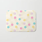 Colorful pastel tennis balls pattern Bath Mat Gallery Image 1